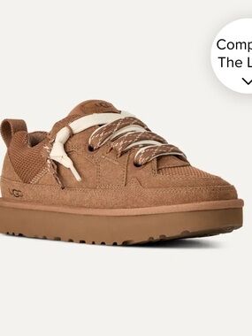 Women’s Ugg Lo Lowmel Sneakers Tennis Shoes Chestnut Sz 10 NIB